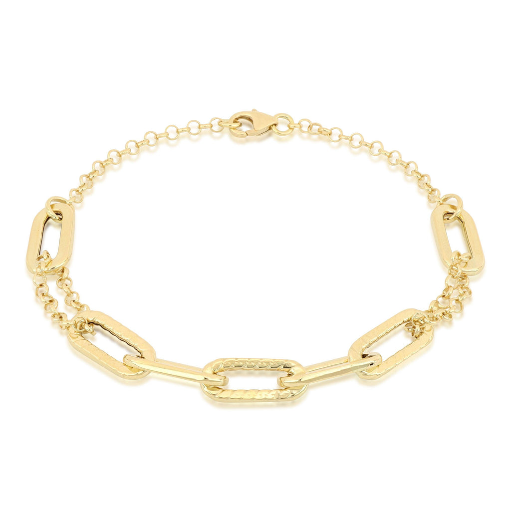 Bracciale a Catena in Oro Giallo 18 Carati di 4.4 Grammi.