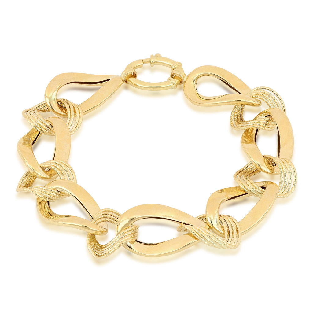 Bracciale a Catena in Oro Giallo 18 Carati di 11 Grammi.