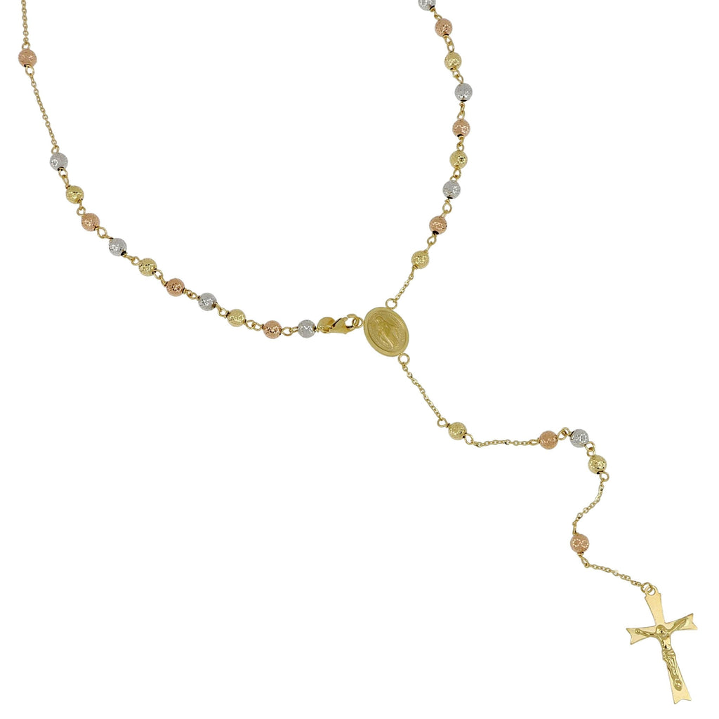 Collana Modello Rosario in Oro 18 Carati di 9.90 Grammi 60 centimetri.