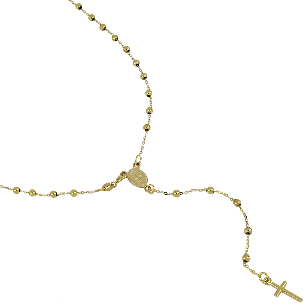 Collana Modello Rosario in Oro 18 Carati di 3.8 Grammi 45 centimetri.