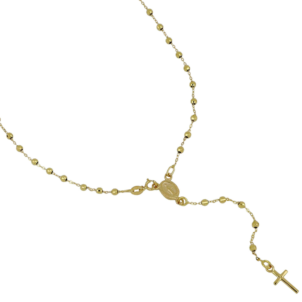 Collana Modello Rosario in Oro 18 Carati di 4.90 Grammi 60 centimetri.